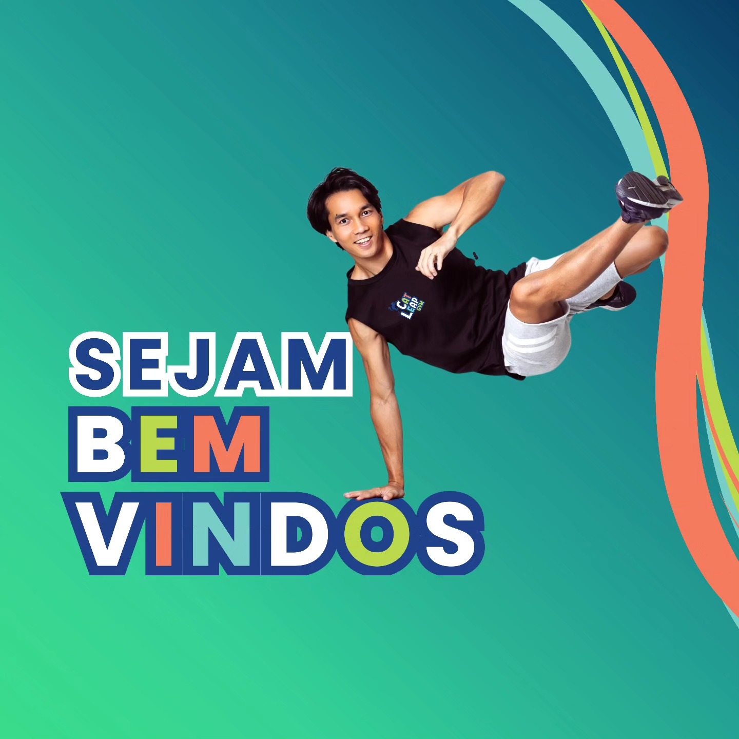 Alunos praticando Parkour na CatLeap Gym Sorocaba