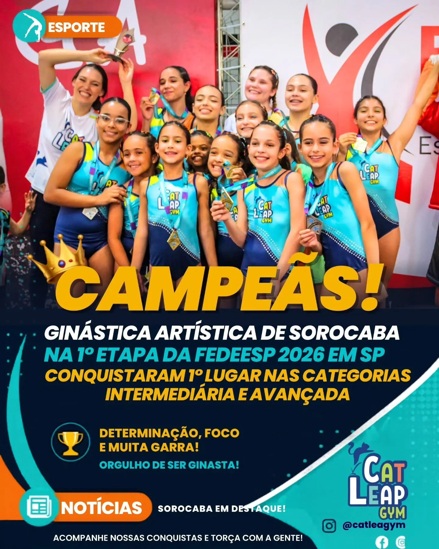 1º lugar — Intermediária e Avançada — 1ª Etapa da FEDEESP 2026, São Paulo